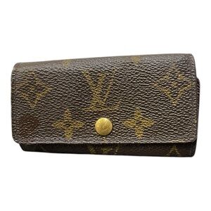 🔑 Louis Vuitton Monogram‎ Canvas 4-Key Holder | Made in France